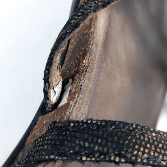 Dansko women's Janelle Eu40 US9-9,5 Leather Animal Print Strappy Thong Sandals - Picture 9 of 13